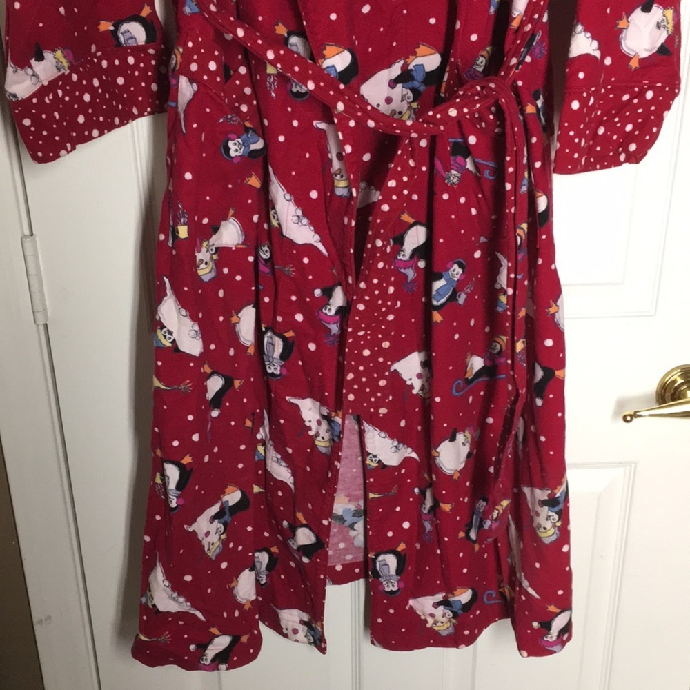 FINAL MARKDOWN Ladies’ Allison Rhea Flannel Holiday Robe (OSFM) - Picture 3 of 12